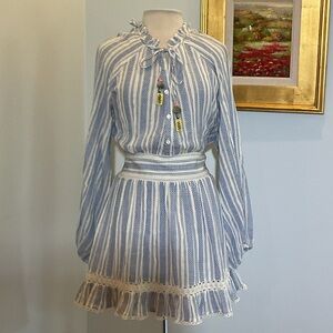 BELL Striped Cotton Mini Dress‎